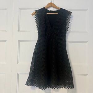 Sandro Black Lace Dress